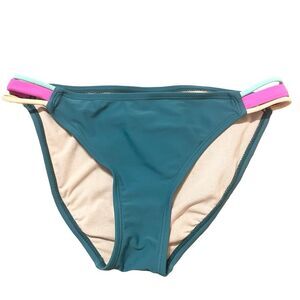 Gianni Bini GB High Waisted Teal Swim Bottom Women's Size Medium